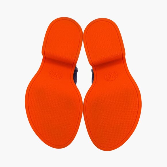 Louis Vuitton Moonlight Lace-Up Boots Size 37.5 US 7.5 Women’s Purple Satin - Picture 12 of 15